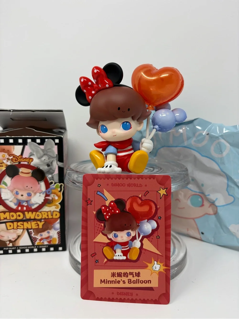 DIMOO MINNIES BALLOON Popmart DIMOO WORLD DISNEY Series Vinyl Figure